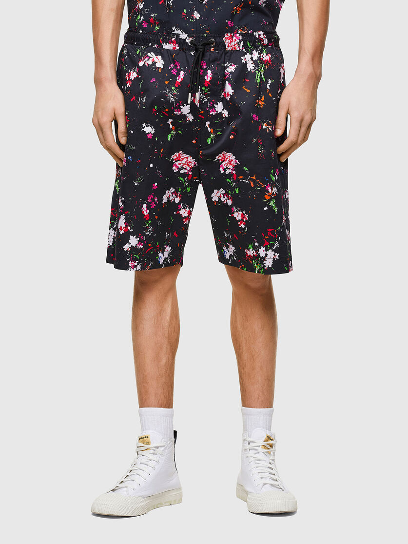 Bermudas Diesel P-Toller-Short-Flowe Homem - Pretas GNHXR-8760